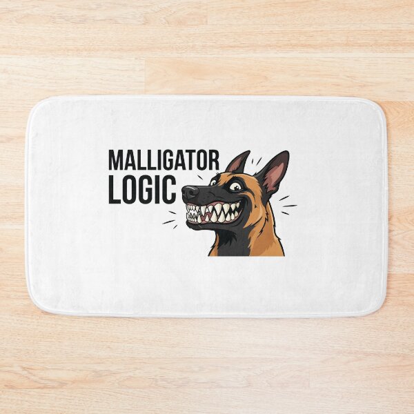 Item preview, Malligator Logic Funny Belgian Malinois Bite designed and sold by Petzzz.