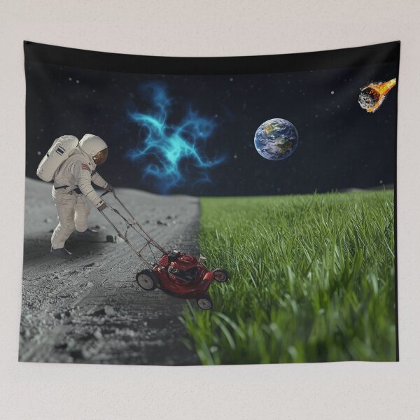 Item preview, The Infinite Saturday: Astronaut's Mowing Job designed and sold by Vivid-Insanity.