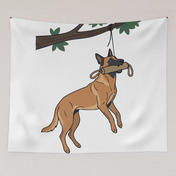 Item preview, Gravity Is Optional Belgian Malinois Wall Run designed and sold by Petzzz.