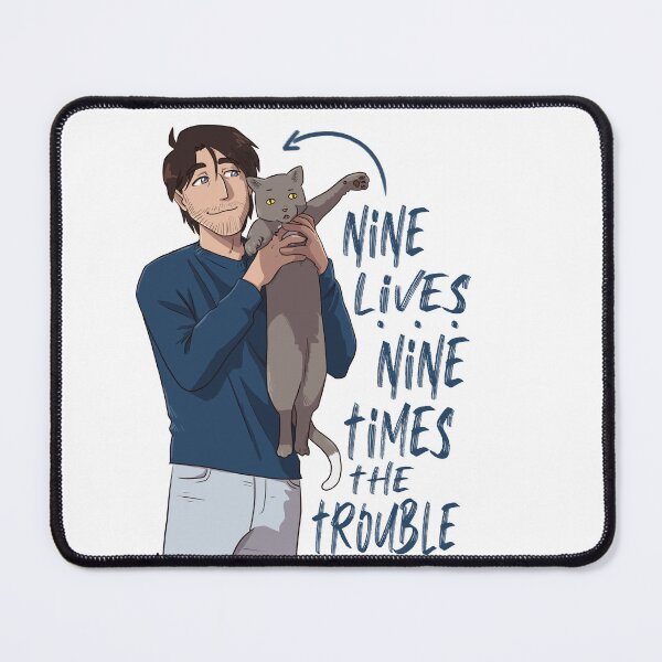 Item preview, Nine Lives, Nine Times the Trouble - Jeff and Dibby - BlackFox designed and sold by AngelEneArt.