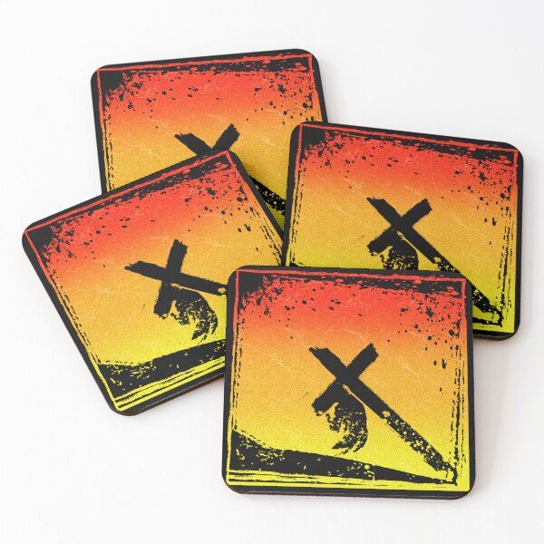 Item preview, Good Friday Easter Abstract Art - Jesus Carrying Cross on Mount Calvary | John 19:17 | Red Orange Yellow Warm color designed and sold by ZechJohnRB.