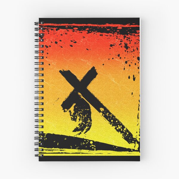 Item preview, Good Friday Easter Abstract Art - Jesus Carrying Cross on Mount Calvary | John 19:17 | Red Orange Yellow Warm color designed and sold by ZechJohnRB.