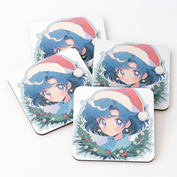 Item preview, Sailor Mercury Christmas Sticker designed and sold by Solace Sparkles.