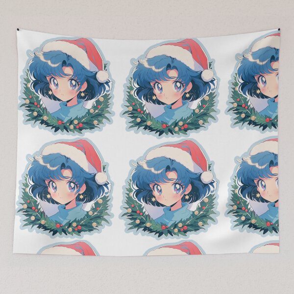 Item preview, Sailor Mercury Christmas Sticker designed and sold by Solace Sparkles.