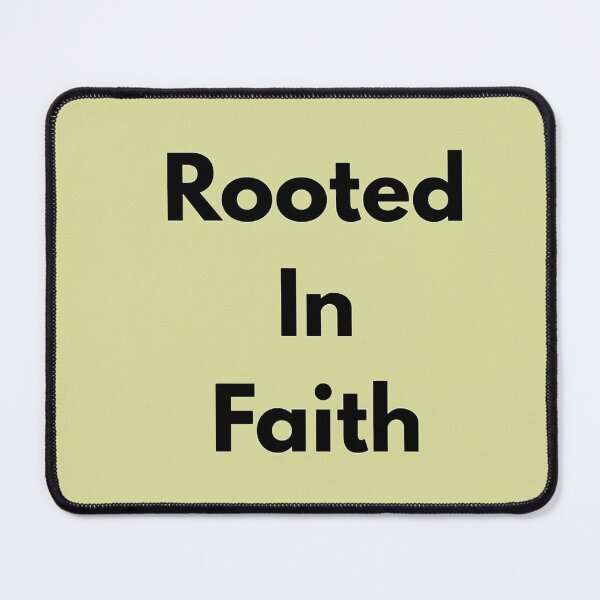 Item preview, Rooted In Faith Minimalist Outline Typography - Christian Spiritual Quote designed and sold by Artsy Corner.