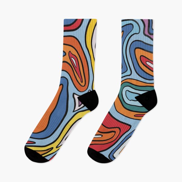 Item preview, Color Flow – Abstract Wavy Pattern designed and sold by Becky-Poppins.