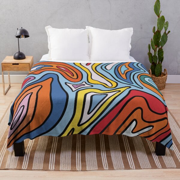 Item preview, Color Flow – Abstract Wavy Pattern designed and sold by Becky-Poppins.