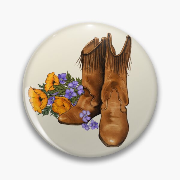 Item preview, Western Boots with Flowers, Cowboy Cowgirl  designed and sold by JoyfulWhimsy.