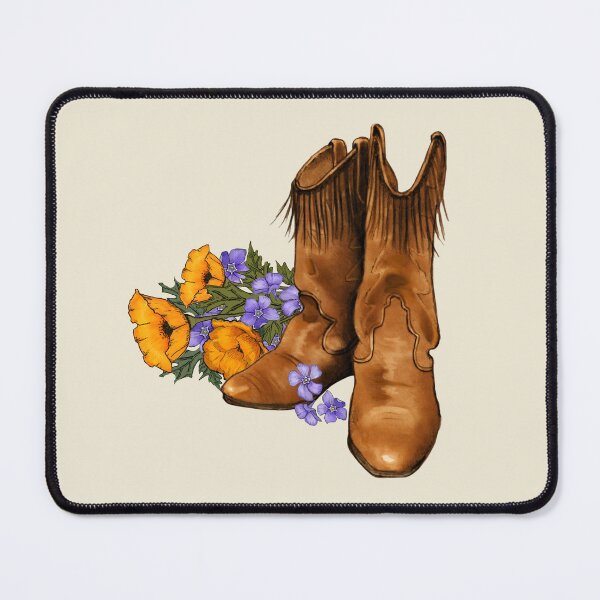 Item preview, Western Boots with Flowers, Cowboy Cowgirl designed and sold by JoyfulWhimsy.