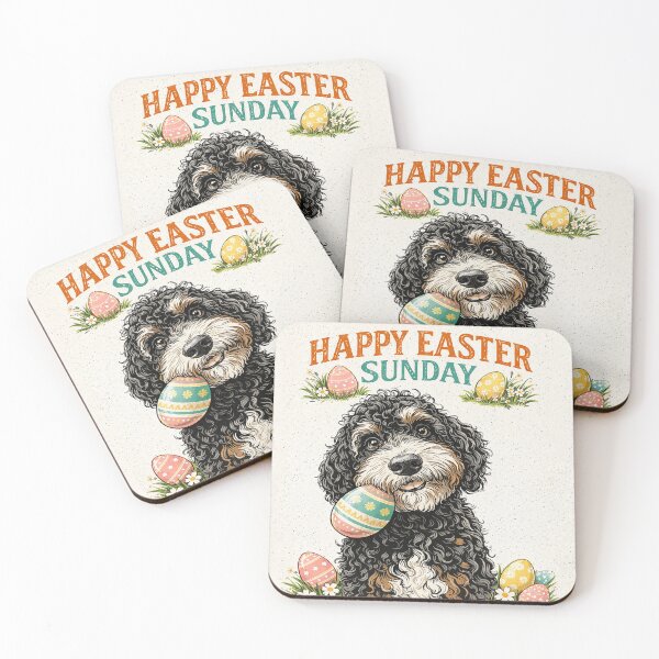 Item preview, Egg-spert Hunter Bernedoodle – Easter Sunday Dog Design designed and sold by MCBreath.