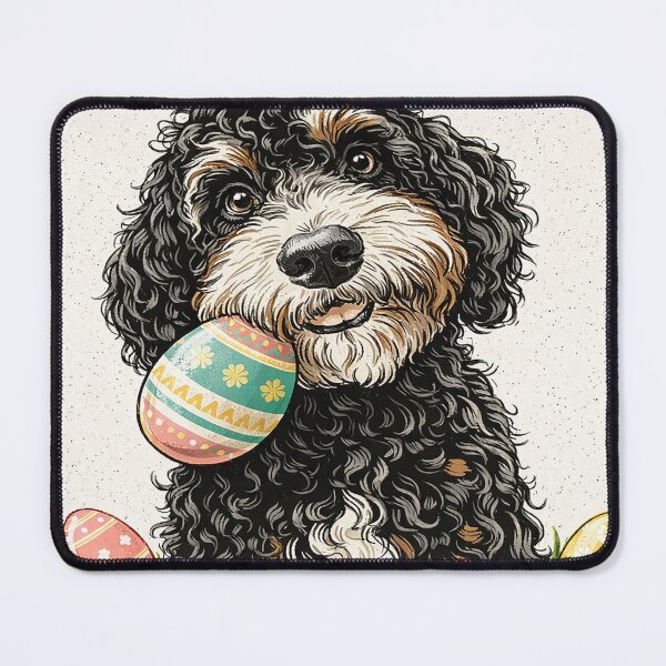 Item preview, Egg-spert Hunter Bernedoodle – Easter Sunday Dog Design designed and sold by MCBreath.