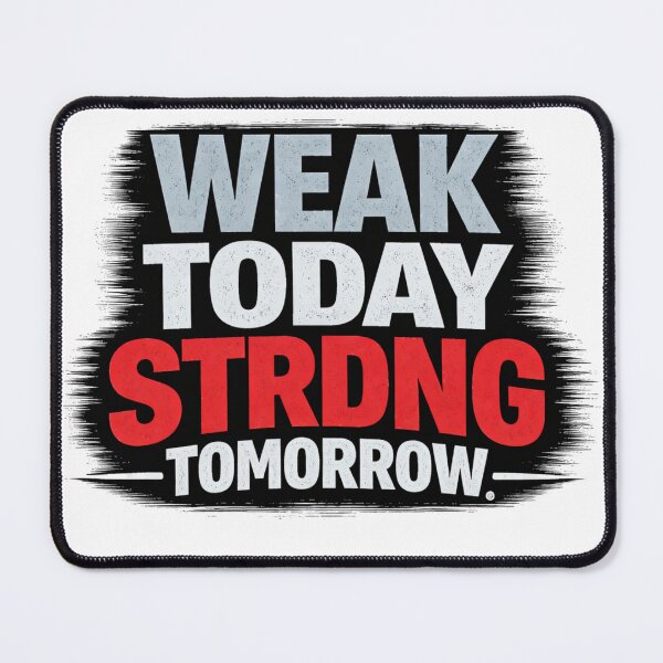 Item preview, Weak Today Strong Tomorrow. Motivational Gym Shirt for First Time Lifters & Beginners Fitness Workout Tee designed and sold by AGIRIPEPE2.