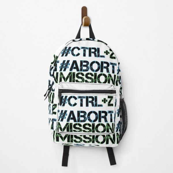 Item preview, Neon Grunge Text "#CTRL+Z #ABORT MISSION" - Bold Meme Graphic Print designed and sold by DesignArtist.ia.
