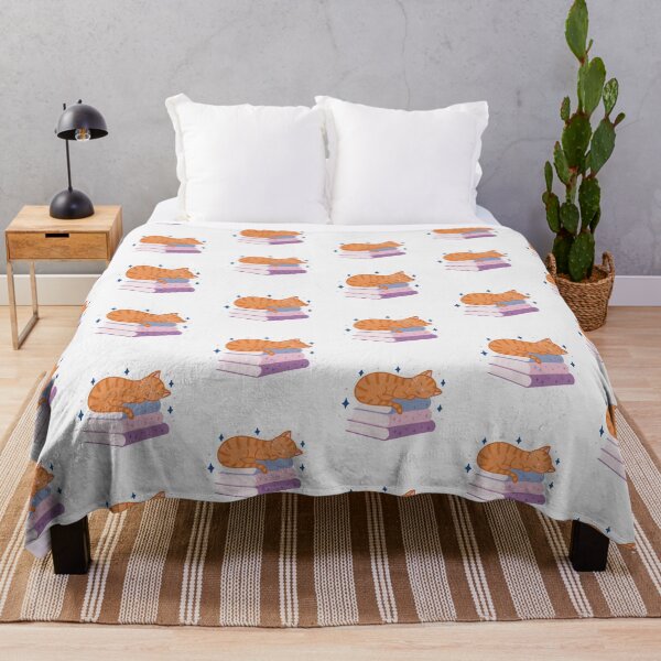Item preview, Cute Orange Striped Cat on a Stack of Books designed and sold by winterpumpkin.