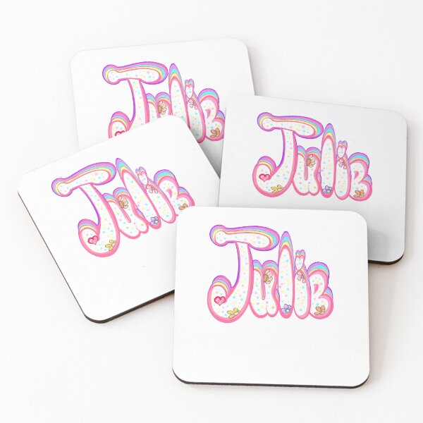 Item preview, Julie Name - Kawaii Floral pastel sprinkles. Top 10 Best Personalized gift for girls and women  designed and sold by Artonmytee.