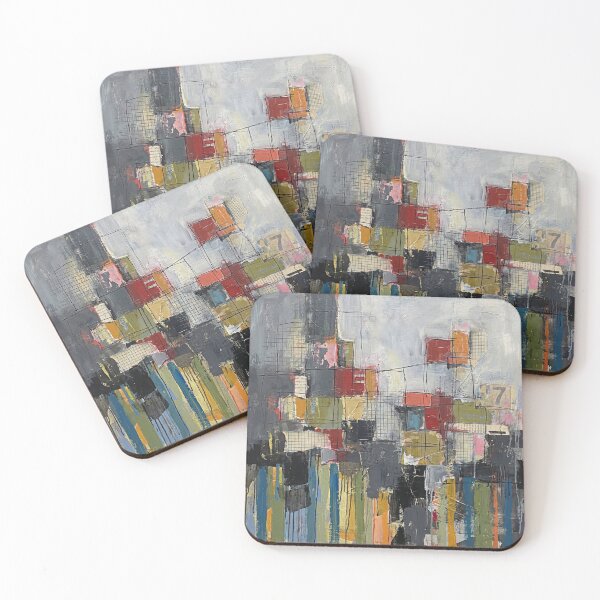 Item preview, The Weight of 7 – Colourful Abstract Geometric Painting designed and sold by Printpix.