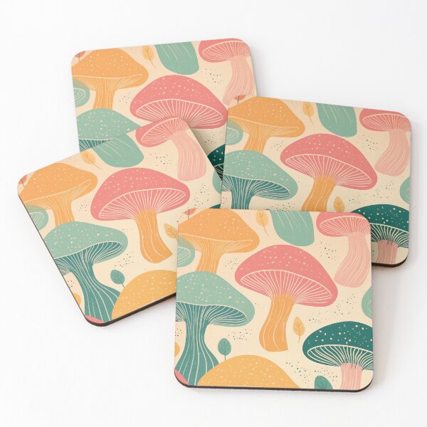 Item preview, Organic Pastel Mushrooms  designed and sold by Becky-Poppins.