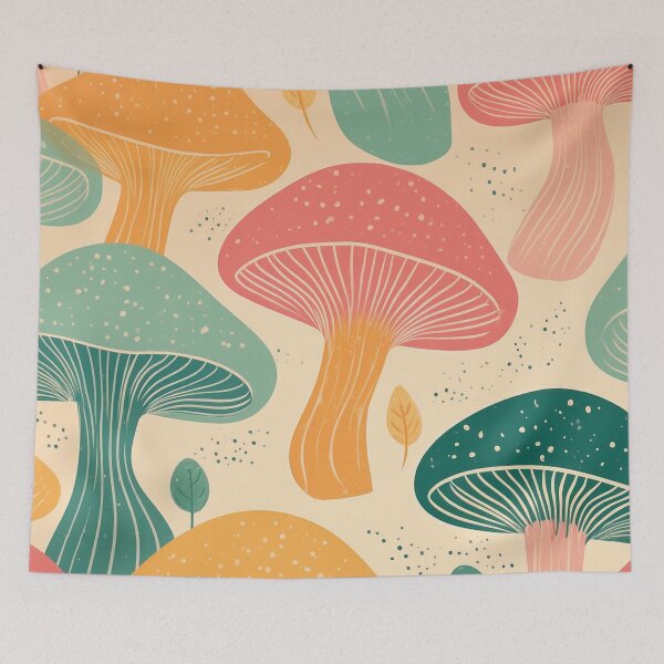 Item preview, Organic Pastel Mushrooms  designed and sold by Becky-Poppins.