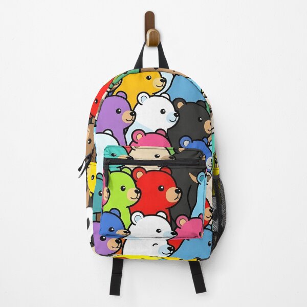 Item preview, Bear Heads Pattern - Kawaii Bears Seamless Vibrant Repeat Design designed and sold by WowDezign.