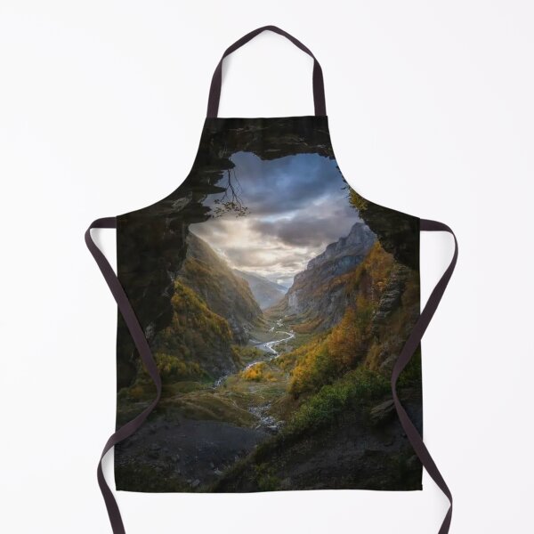 Item preview, Hidden Valley Portal – Dreamlike Mountain Landscape Through Nature’s Window | Ethereal Scenic Art Print designed and sold by Emoji Emblems.