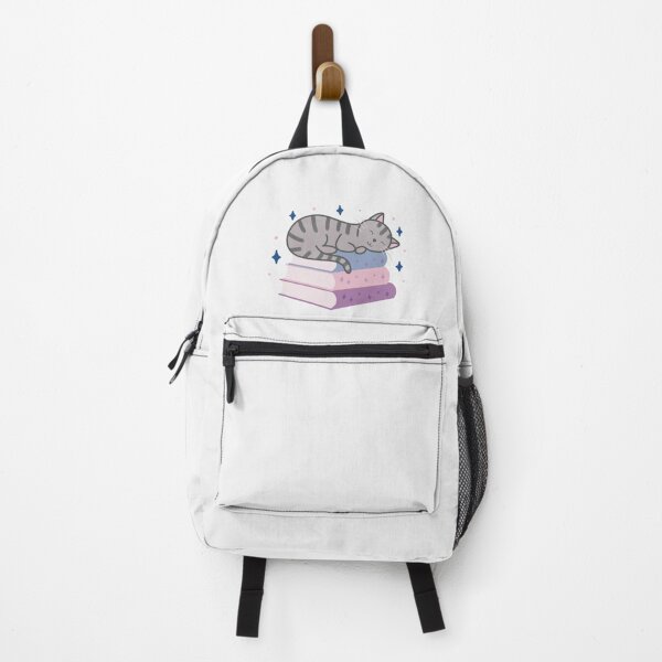 Item preview, Cute Grey Striped Cat on a Stack of Books designed and sold by winterpumpkin.