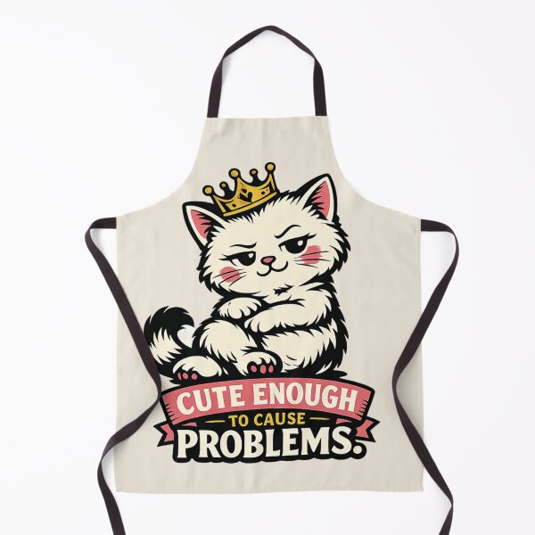 Item preview, Cute Enough to Cause Problems Smug Kitten Shirt designed and sold by POD DYNASTY.