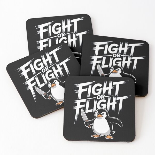 Item preview, Fight Or Flight Meme Penguin  designed and sold by JaroCreates.