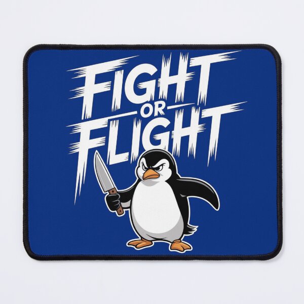 Item preview, Fight Or Flight Meme Penguin designed and sold by JaroCreates.