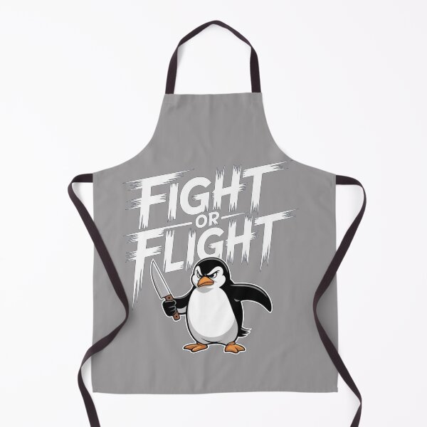 Item preview, Fight Or Flight Meme Penguin designed and sold by JaroCreates.