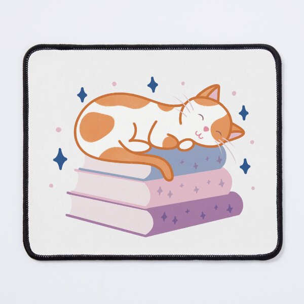 Item preview, Cute Orange and White Cat on a Stack of Books designed and sold by winterpumpkin.