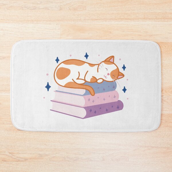 Item preview, Cute Orange and White Cat on a Stack of Books designed and sold by winterpumpkin.