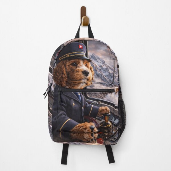 Item preview, Cockapoo Swiss Train Driver in the Alps designed and sold by Paul Thompson Photography.