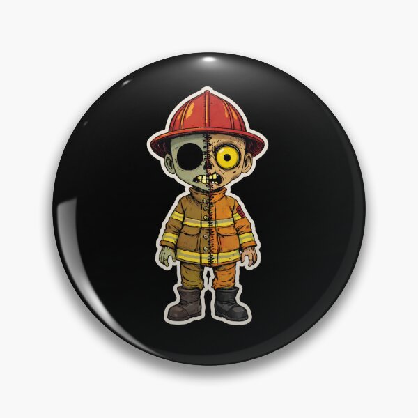 Item preview, Firefighter Zombie in Fire Gear designed and sold by TheHollowEyeCo.