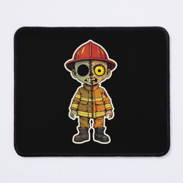 Item preview, Firefighter Zombie in Fire Gear designed and sold by TheHollowEyeCo.