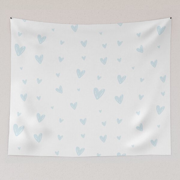 Item preview, Soft Pastel Blue Aesthetic Mini Hearts Pack designed and sold by Aesthetic Crew.