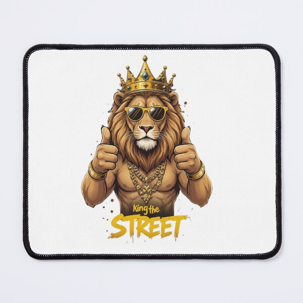 Item preview, Hip Hop Lion Street Wear Style Graphic T-Shirt designed and sold by MyStore2025.