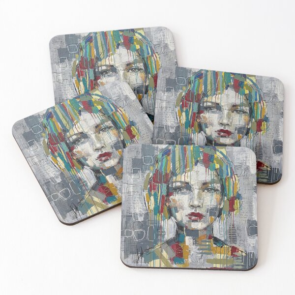 Item preview, Unspoken – Abstract Female Portrait Art designed and sold by Printpix.