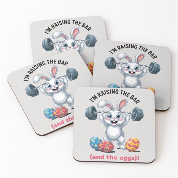 Item preview, Small But Crazy Easter Bunny – Funny Gym Bunny Easter Design designed and sold by Art-Arcade6.