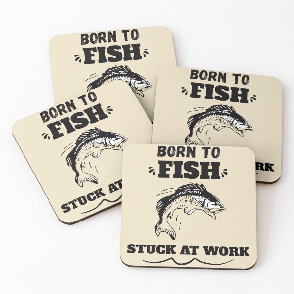 Item preview, Born To Fish Stuck At Work Funny Fishing Shirt Fisherman Humor Gift designed and sold by Negisandeep studio.