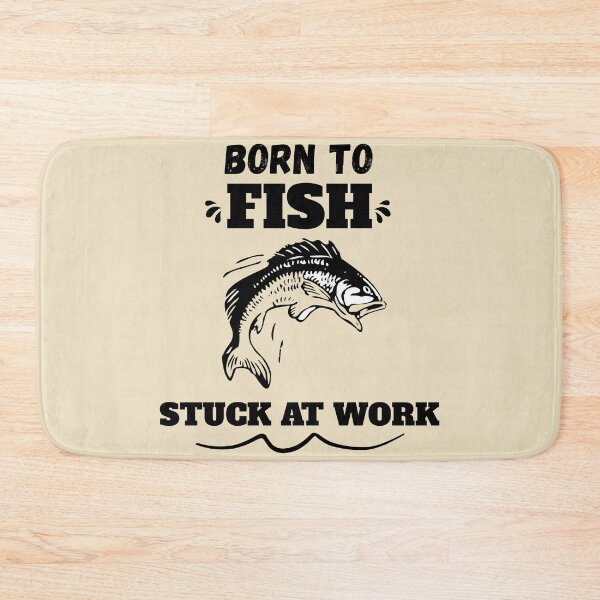 Item preview, Born To Fish Stuck At Work Funny Fishing Shirt Fisherman Humor Gift designed and sold by Negisandeep studio.