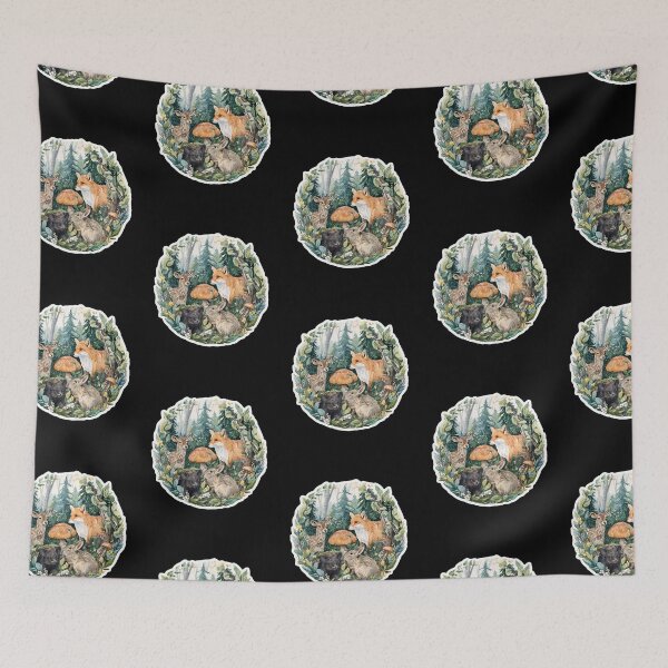 Item preview, Starry Night Evergreen Forest designed and sold by kndzxf.