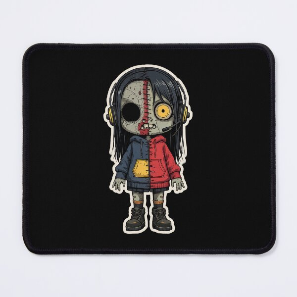 Item preview, Gamer Girl Zombie with Headset designed and sold by TheHollowEyeCo.