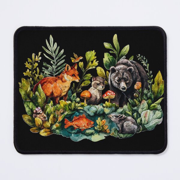 Item preview, Whimsical Woodland Animal Gathering designed and sold by kndzxf.