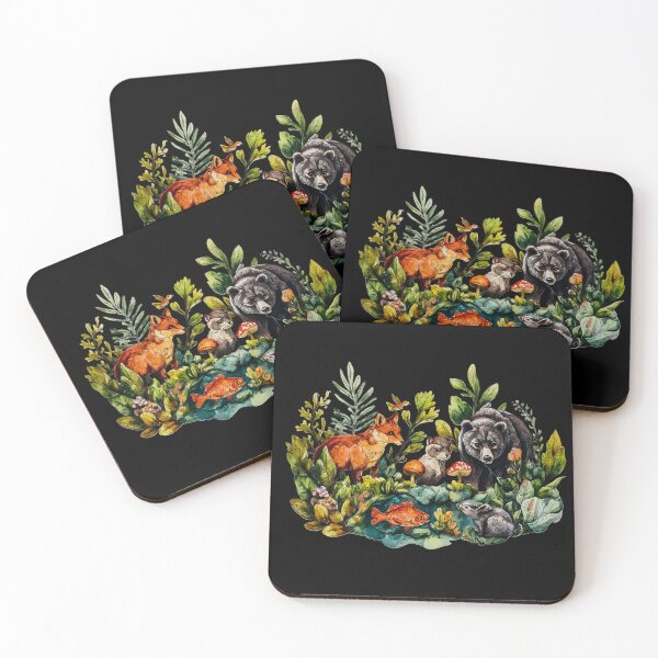Item preview, Whimsical Woodland Animal Gathering designed and sold by kndzxf.
