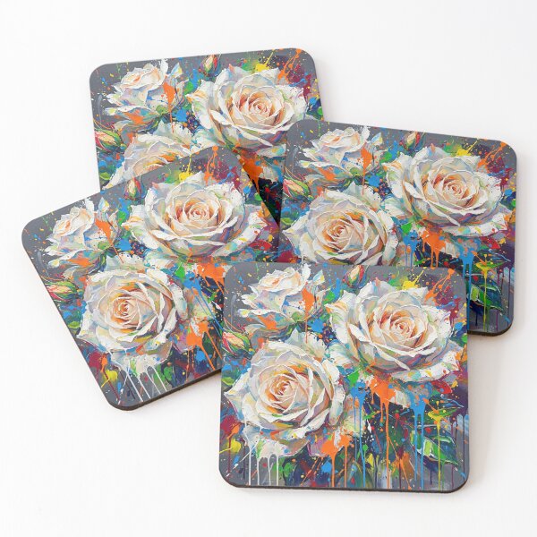 Item preview, Abstract Colourful Rose Painting designed and sold by Printpix.