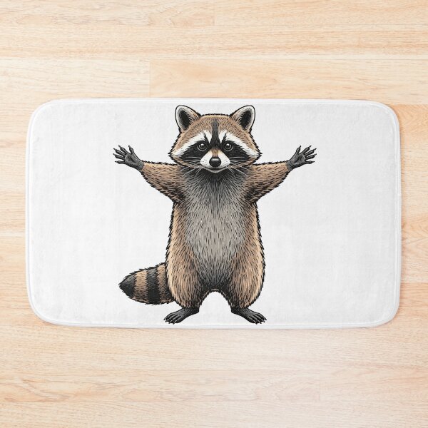 Item preview, Happy Raccoon with Arms Wide Open Wildlife   designed and sold by TeeARTHY.