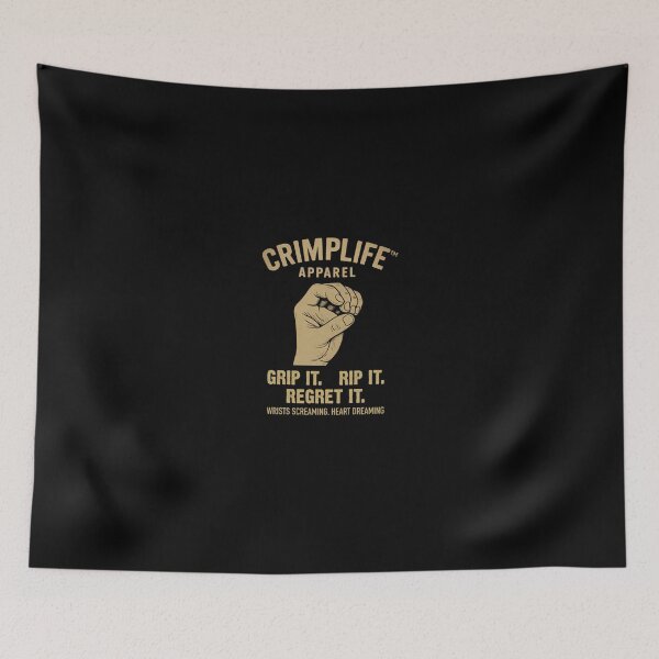 Item preview, Climbing Bouldering Crimp Life Funny Climber Saying designed and sold by AndersonLFernan.