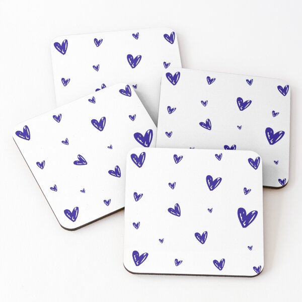 Item preview, Velvet Blue Aesthetic Hand Drawn Mini Hearts Pack designed and sold by Aesthetic Crew.
