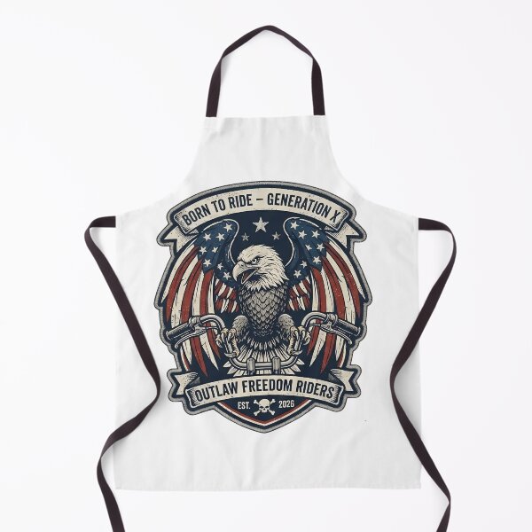 Item preview, Born to ride: Outlaw Freedom Riders Eagle Emblem with independence and freedom designed and sold by VibranPalette.