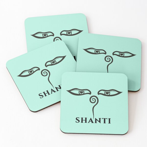 Artikelvorschau, Shanti Buddha Eyes Black Yoga Design entworfen und verkauft von YogaMEHappy.